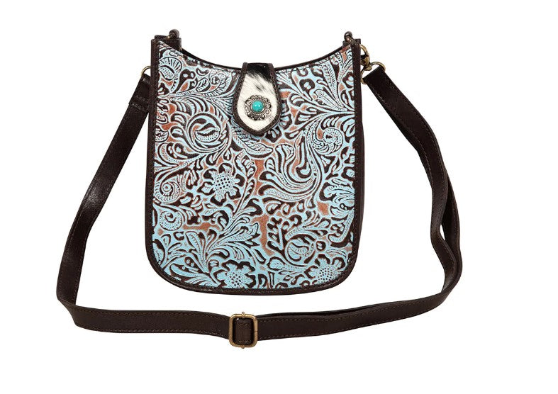 Myra Delilah Creek Embossed Leather Bag S-8490