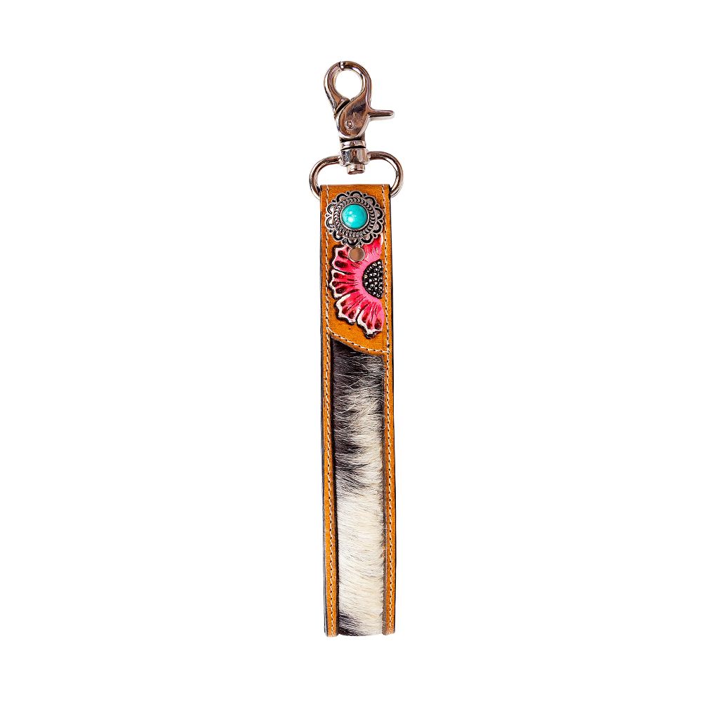 Myra Bag Far & Wide Hand-tooled Key Fob S-9455