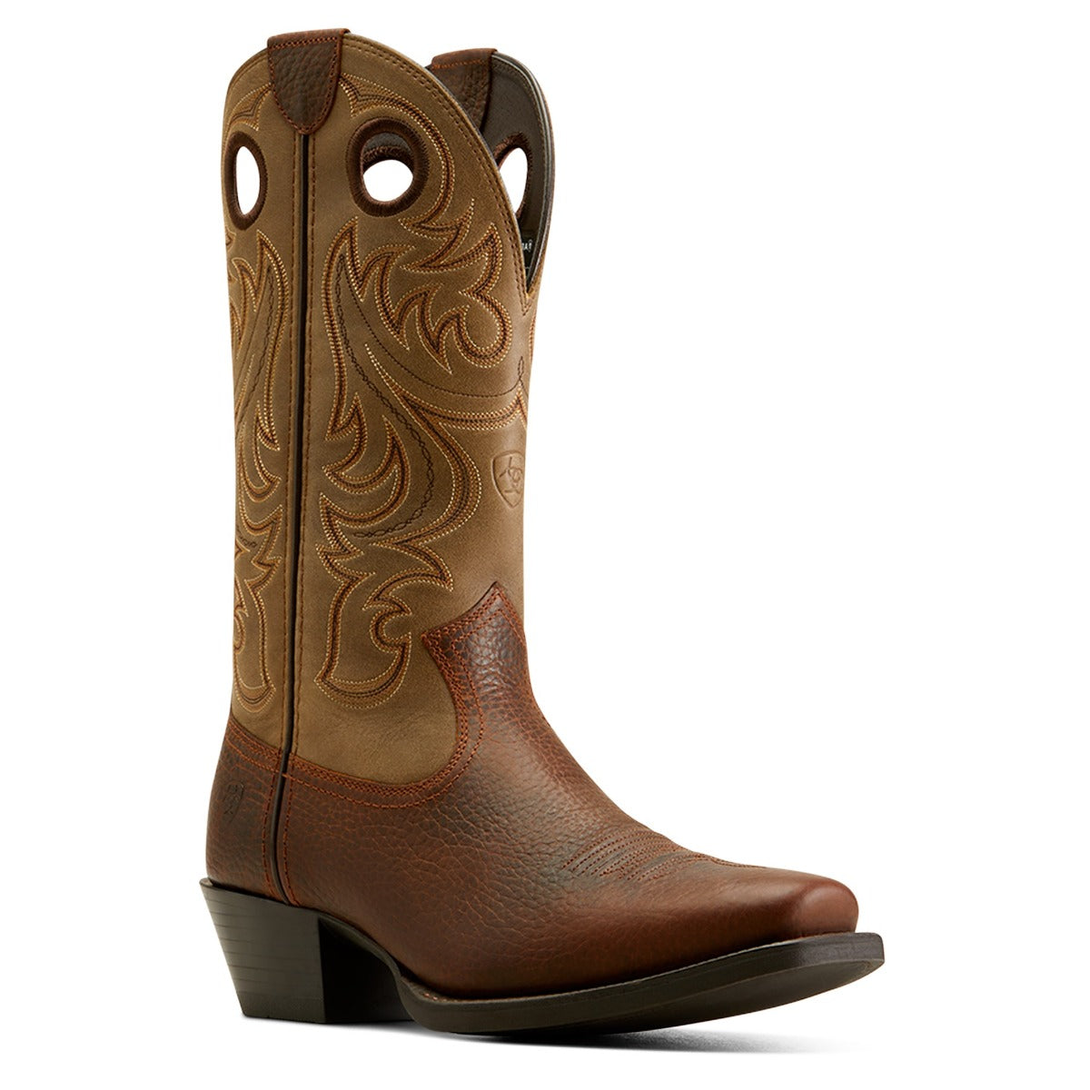 Ariat Brown Oiled Rowdy/Brown Bomber Sport Square Toe Men's Cowboy Boots 10050992