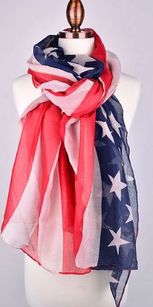 Bhalla USA Flag Scarf