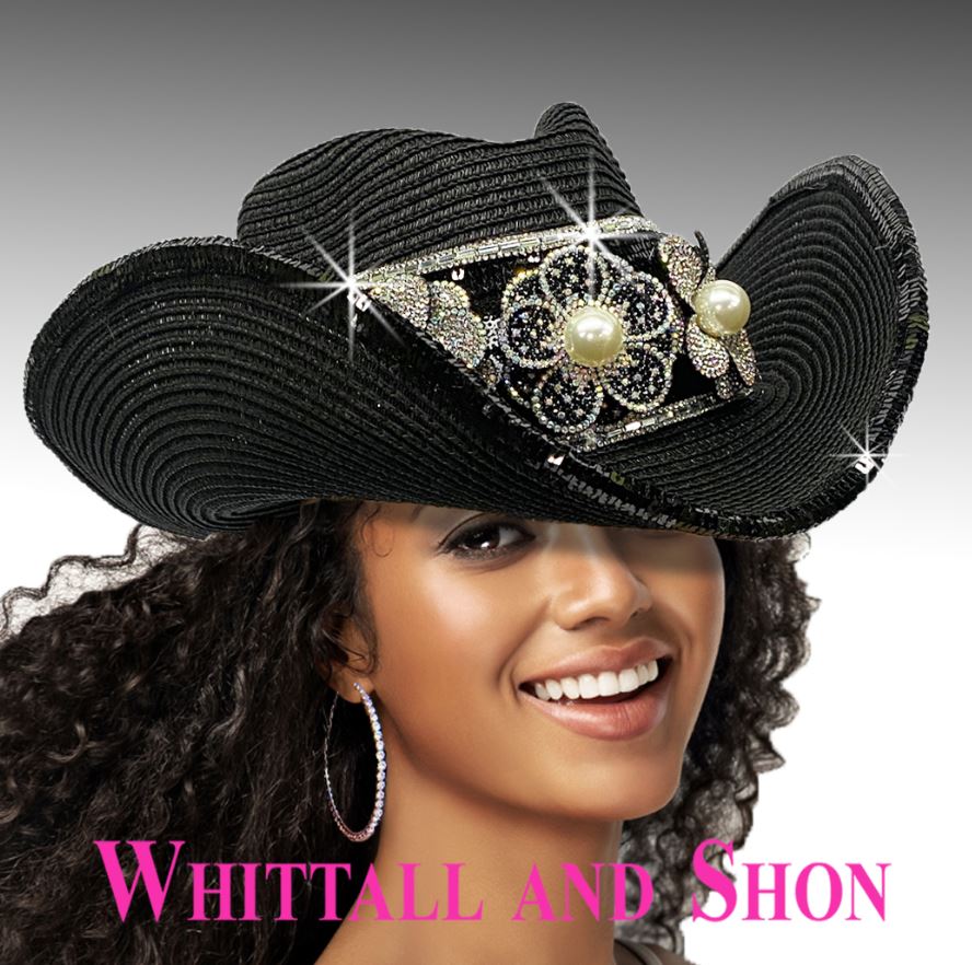 Whittall & Shon Black Sorority Cowgirl Hat SC3122