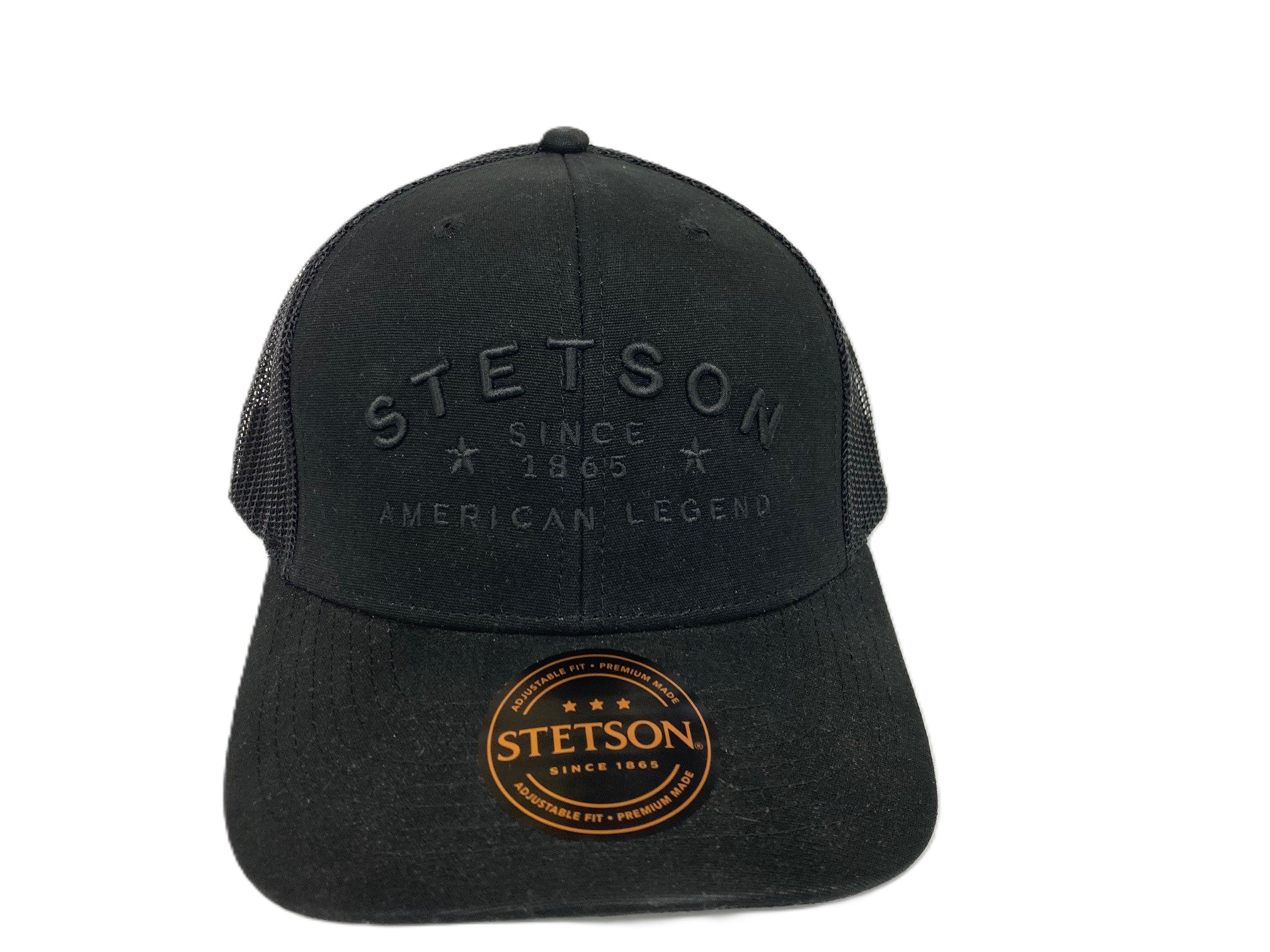 Stetson Black/Black American Legend Trucker Cap SCSLMC-002807
