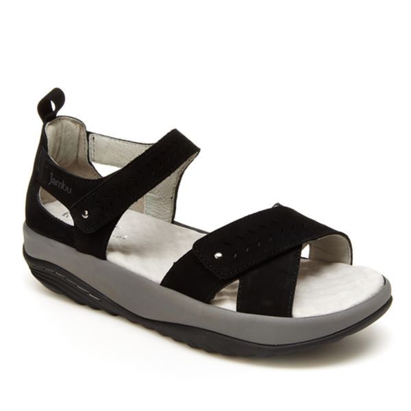 Jambu Black Sedona Womens Comfort Sandals SEDONA-BLACK