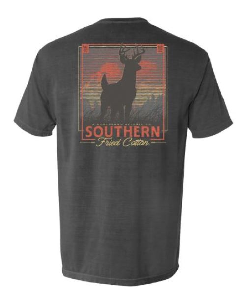 Southern Fried Cotton Pepper At Dawn Graphic Back Tee Shirt SFM11968