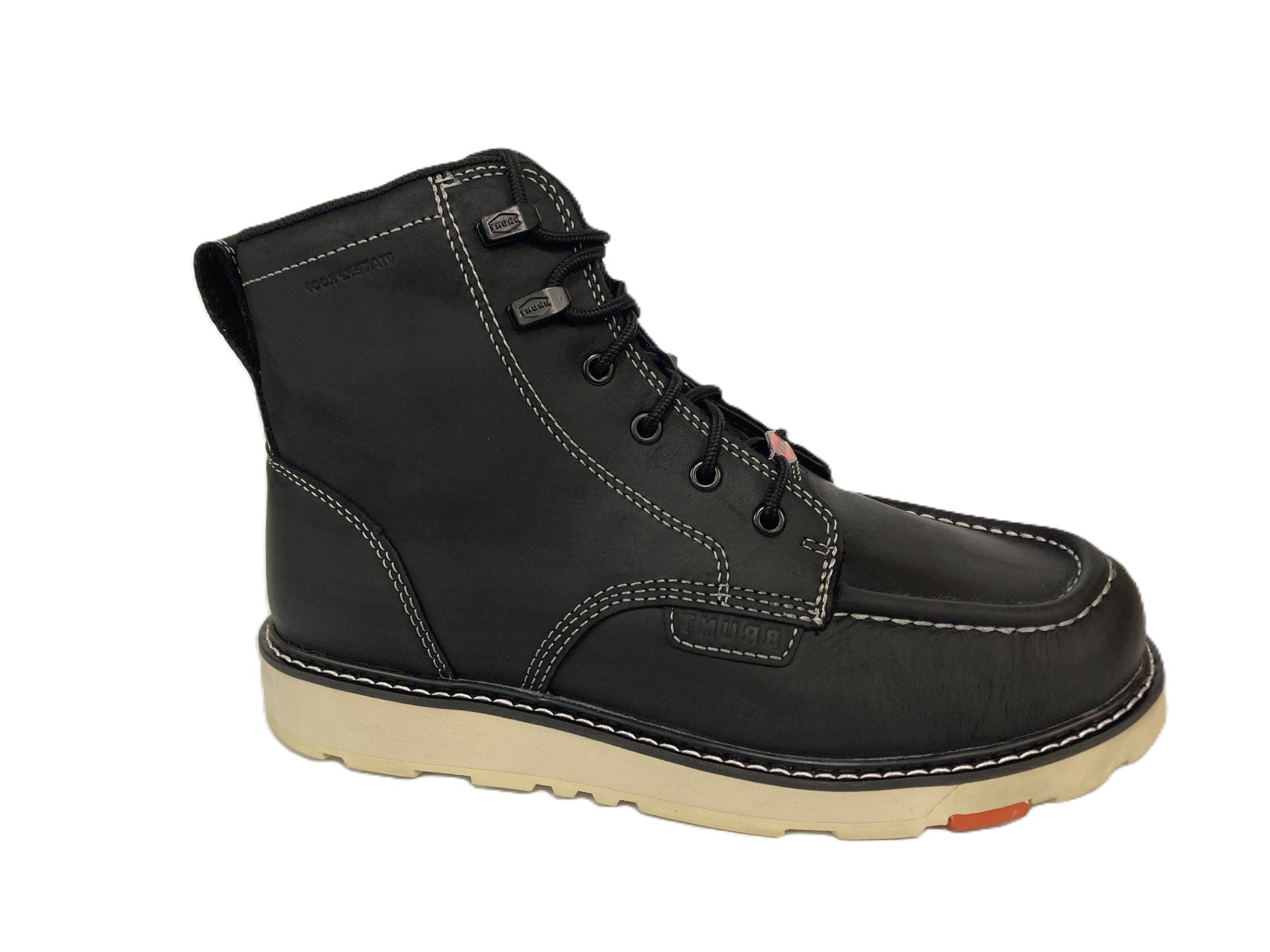 Brunt Black Marin 6 inch Waterproof Soft Toe Work Boots BRF10000-002