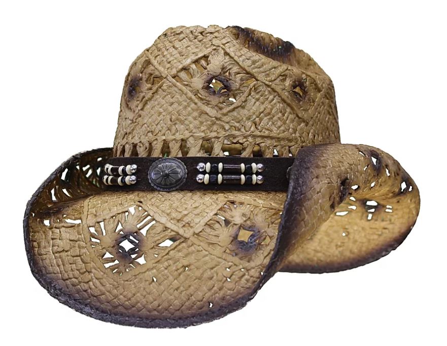 Hat Biz Straw Madison Western Hat SNL3-13