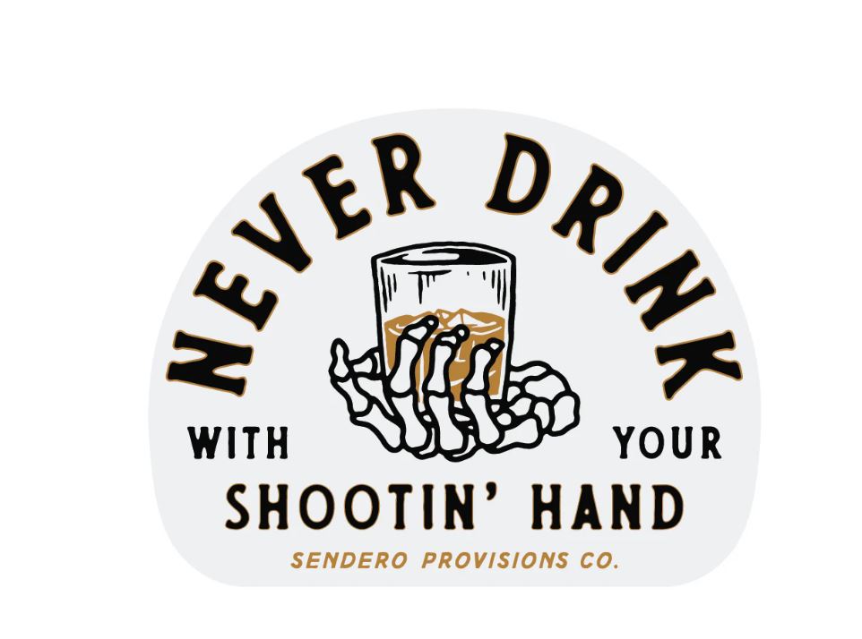 Sendero Shootin' Hand Sticker