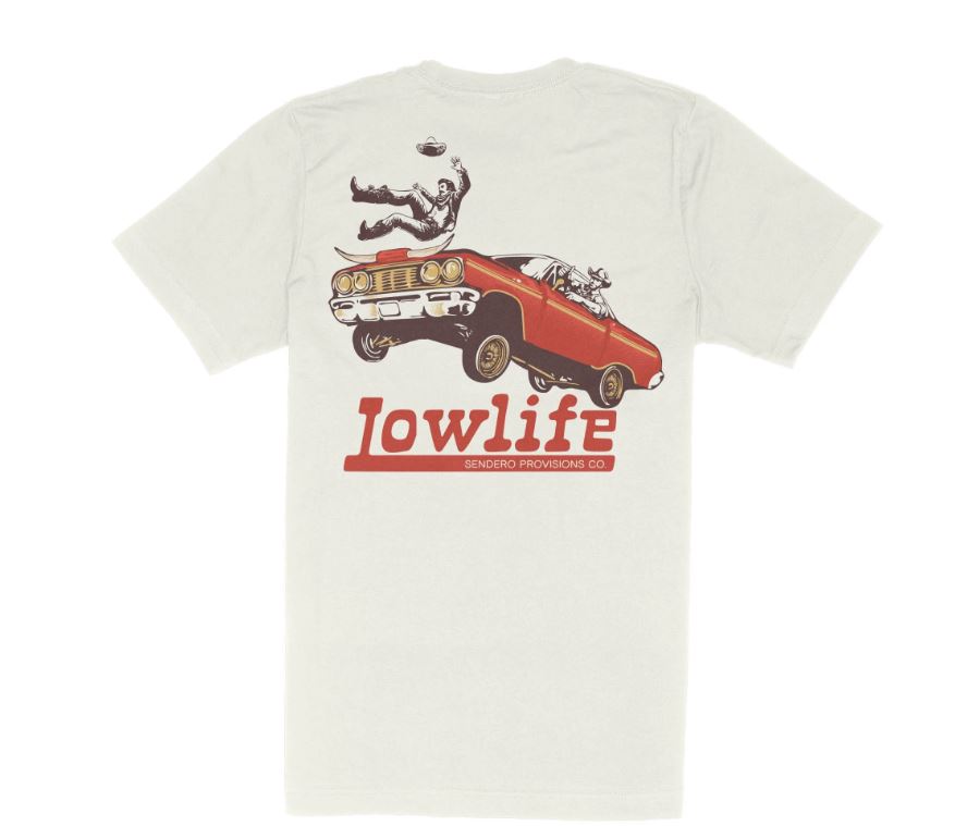 Sendero Vintage White Lowlife T-Shirt SPCS125S25A