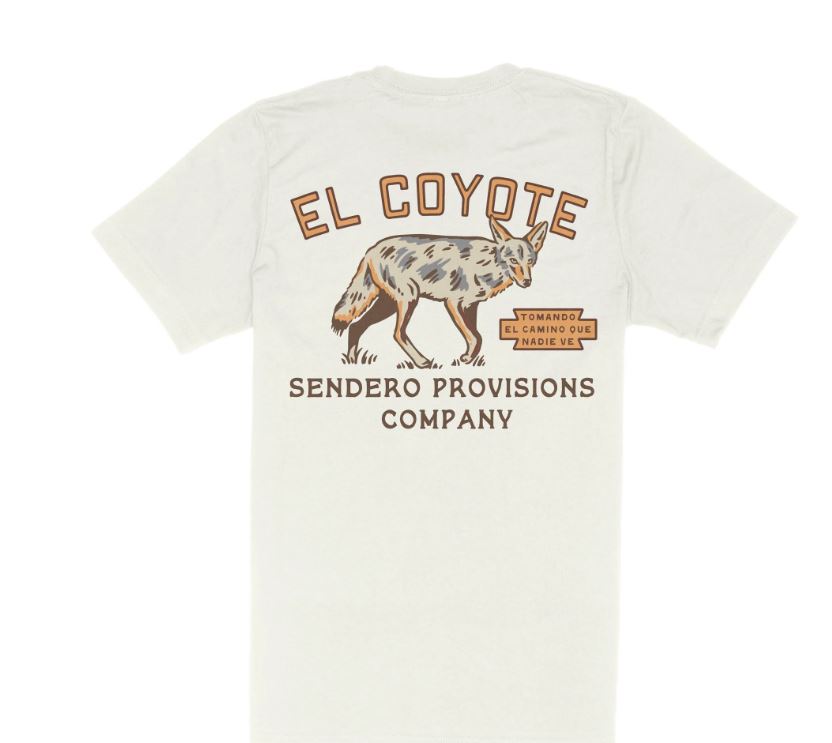Sendero Vintage White El Coyote T-Shirt SPCS125S35