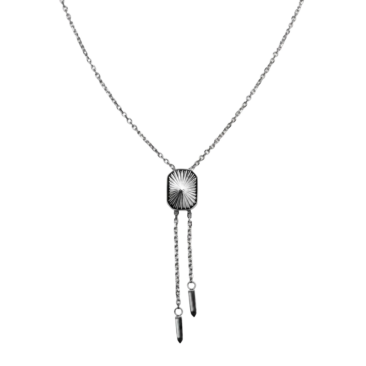 Spurwest Silver Hayden Bolo Tie Necklace S0018B