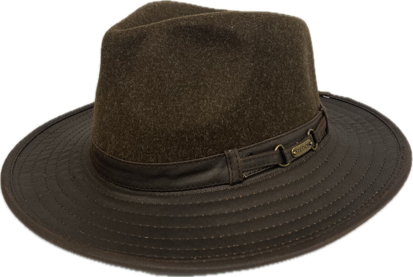 Stetson Brown Brewster Cotton Brim Hat STW415