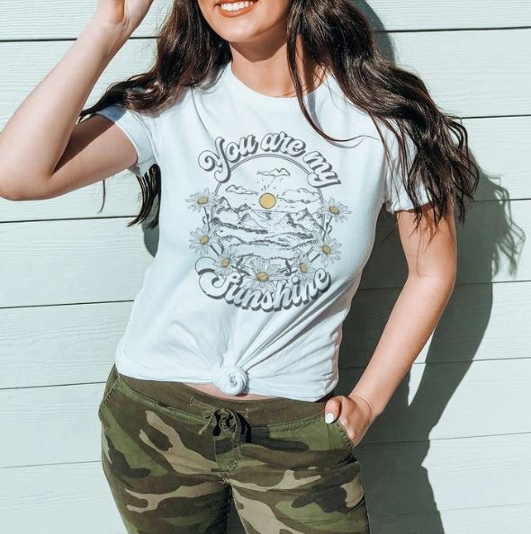 Rockledge Design Co. You are My Sunshine Tee SW127-ASH