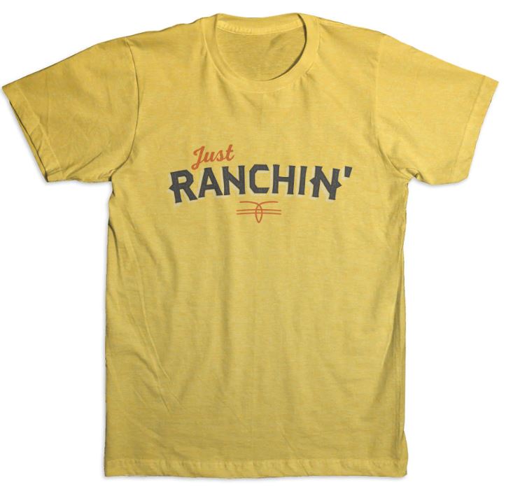 Dale Brisby Just Ranchin' Yellow Tee T-73