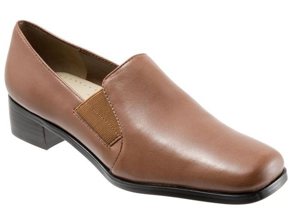 Trotter Ash Cognac Womens Comfort Dress Heels T4158-825