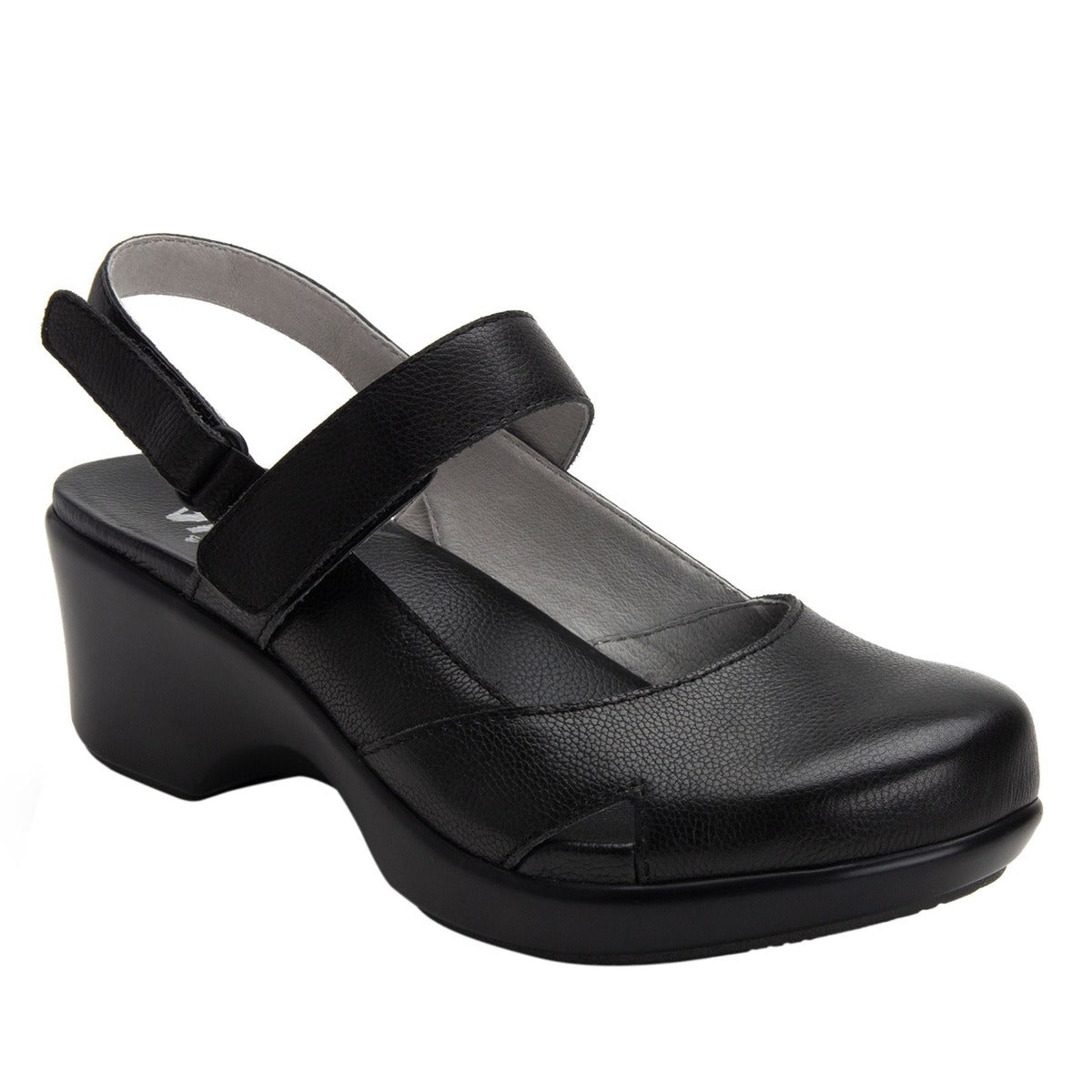 Alegria Black Tarah Womens Casual Adjustable Back Strap Shoes TAR-611