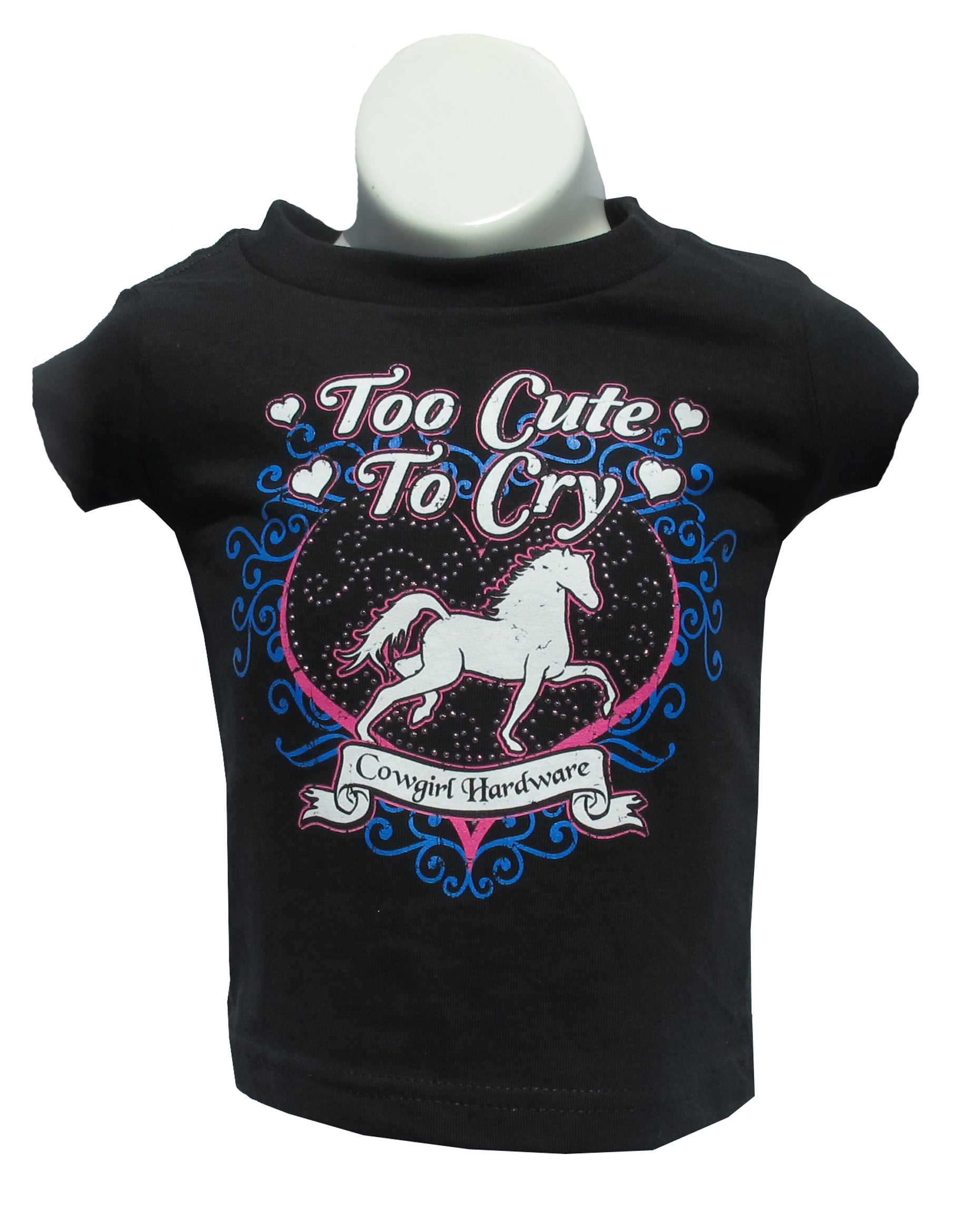 TOOCUTETOCRY Black Girls Tee-Shirt