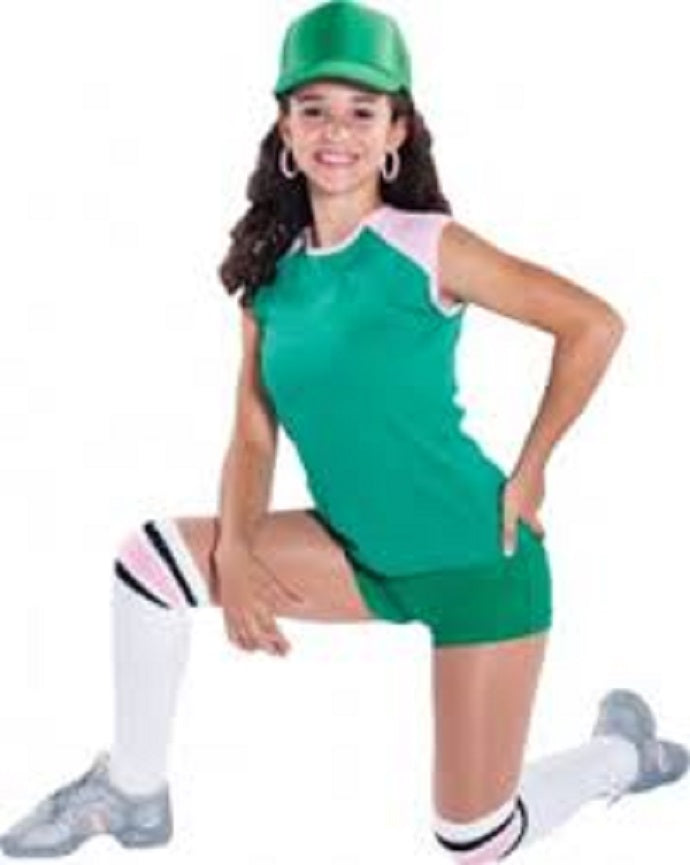 TS6400 RAGLAN TOP (Shown in Green/Pink) CS