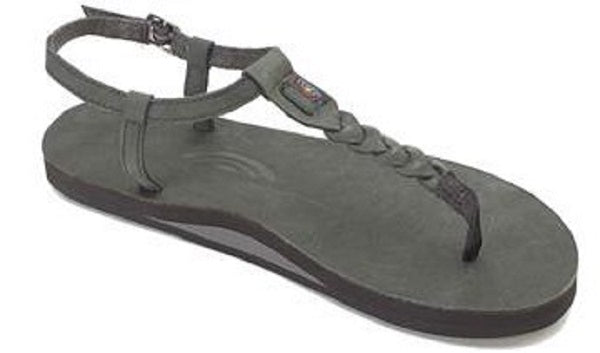T-STREET Single Layer Center Braided Ankel Strap Women's Sandals