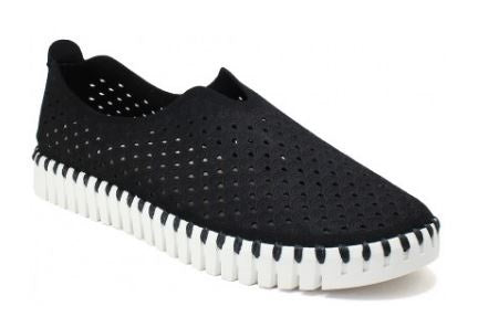 Ilse Jacobson Black Tulip Womens Comfort Casual Shoes TULIP139