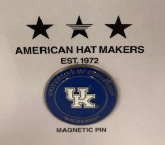 American Hat Makers Univ of Kentucky Hat Pin Magnet U OF KENT PIN