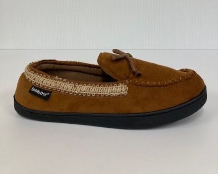 Isotoner Cognac Faux Fur  Men's Slippers V92168COG