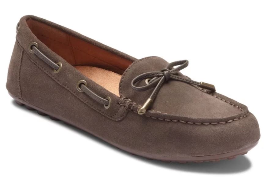 Vionic Greige Virginia Womens Comfort Moccasin VIRGINIA-GRG