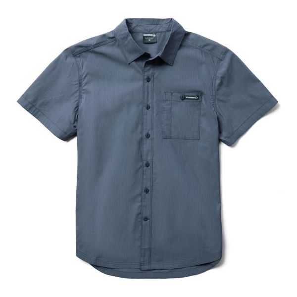 Wolverine Blue Chambray Grayson II SS Chambray Shirt W1209960-400