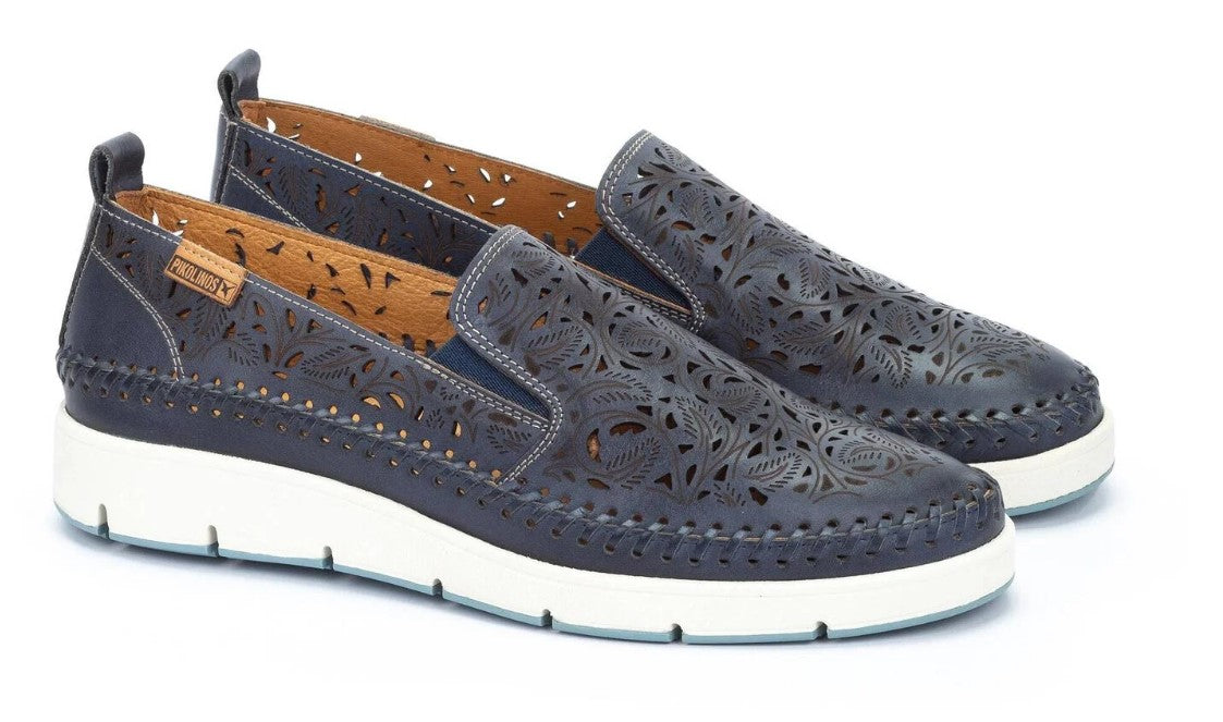 Pikolinos Pacific Blue Tenerife Women's Slip-On Moccasins W8D-3896