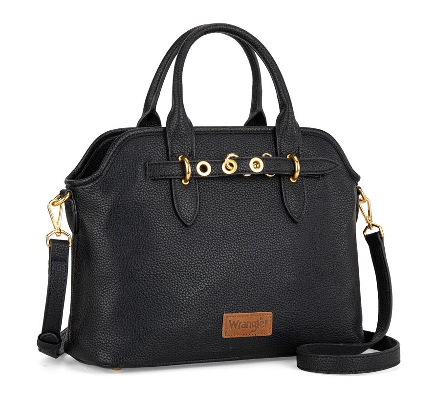 Wrangler Black Top Handle Tote/Crossbody WG201-8012 BK