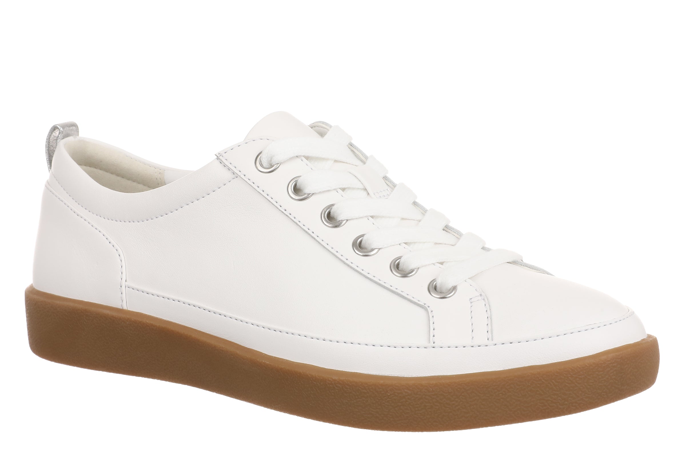 Womens Vionic Winny Lace Up Sneaker in White/Gum – Lucky Shoes Womens Vionic Winny Lace Up Sneaker in White/Gum – Lucky Shoes