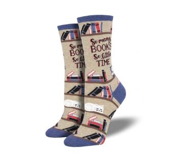 SockSmith Hemp Time for a Good Book Womens  Socks WNC1898-HEMP
