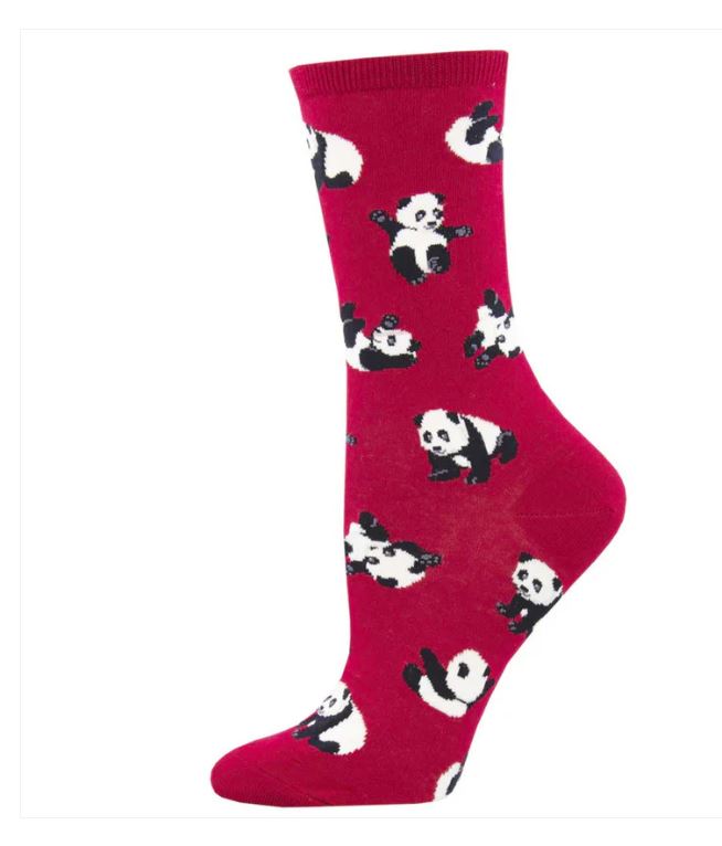 Socksmith Red Cuddle Puddle Women's Crew Socks WNC2134-RED