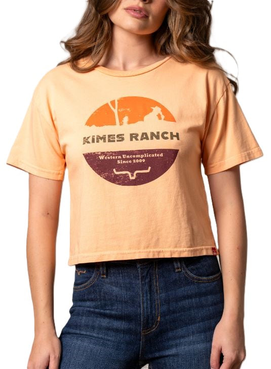 Kimes Ranch Peach Rancher Women's Short Sleeve Cropped T-Shirt