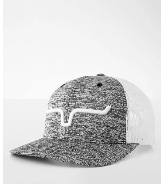 Kimes Ranch Heather Grey Front Weekly Trucker Cap WTC-GRYHTHR