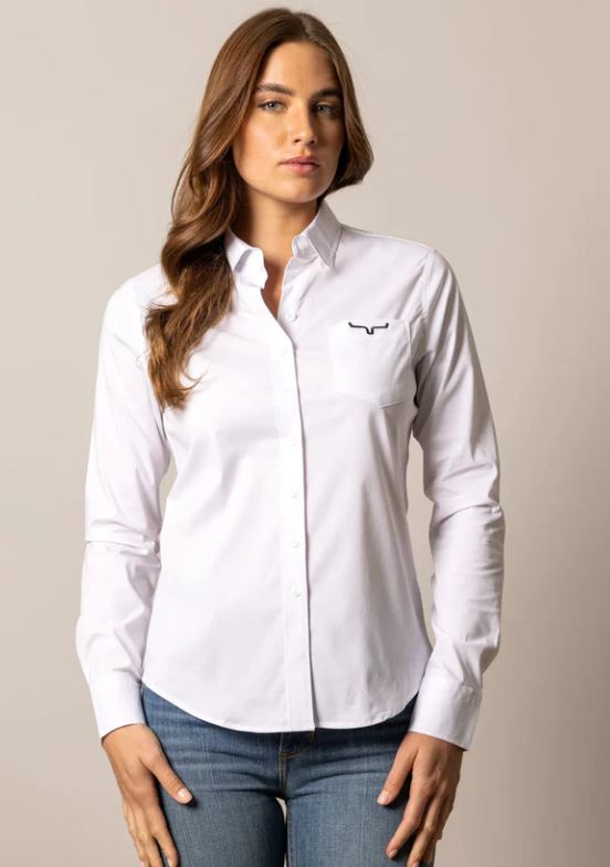 Kimes Ranch White KR Team Long Sleeve Women's Shirt WTO0000011WE001
