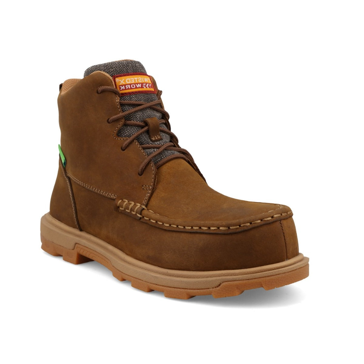 Twisted X Distressed Saddle & Eco Dust Ultralite X Nano Toe Women's 6 inch Work Boots WULN001