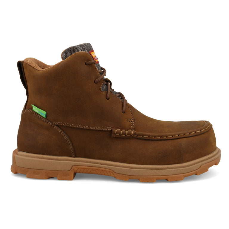 Twisted X Distressed Saddle & Eco Dust Ultralite X Nano Toe Women's 6 inch Work Boots WULN001